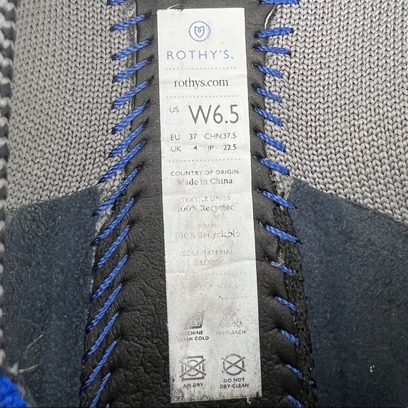 Rothy's Gray Pointed Toe Slip-On Flats Size 6.5 Women's - Picture 2 of 8